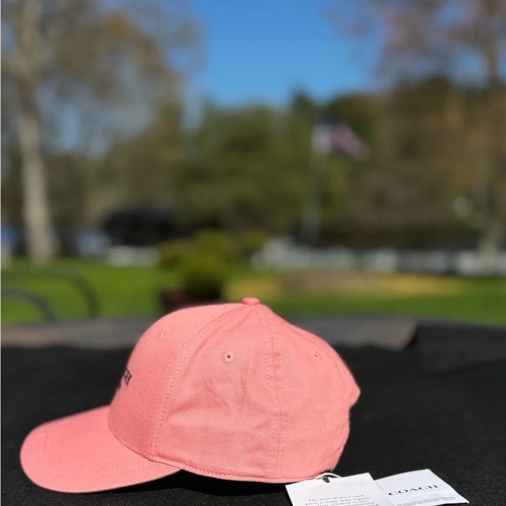 Coach New York Logo Pink Embroidered Adjustable Closure
Designer Baseball Hat - Picture 5 of 16